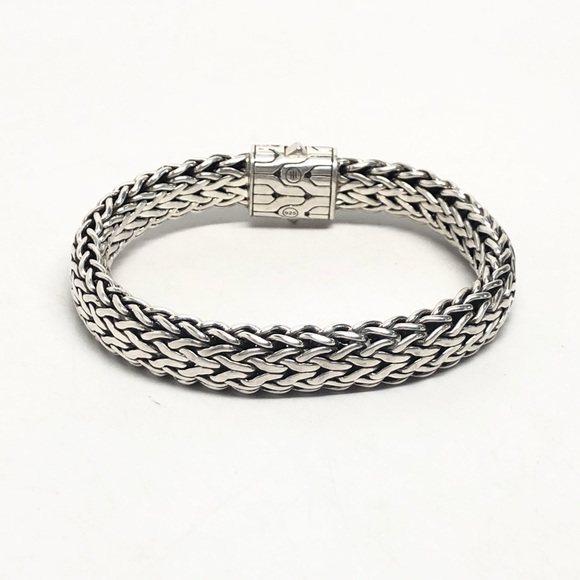 John Hardy 11mm Diamond Clasp Classic Chain Bracelet .925 - Picture 6 of 9